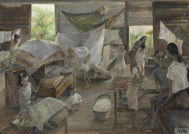 Syme Road Camp, Singapore, by Leslie Cole